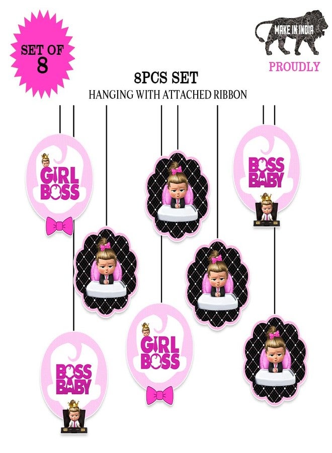 Suruchi Strokes Boss Baby Girl Birthday Decorations Theme Party Items | Decoration Hanging for Baby Birthday Party - Image 2